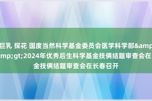 巨乳 探花 国度当然科学基金委员会医学科学部&lt;br&gt;2024年优秀后生科学基金技俩结题审查会在长春召开